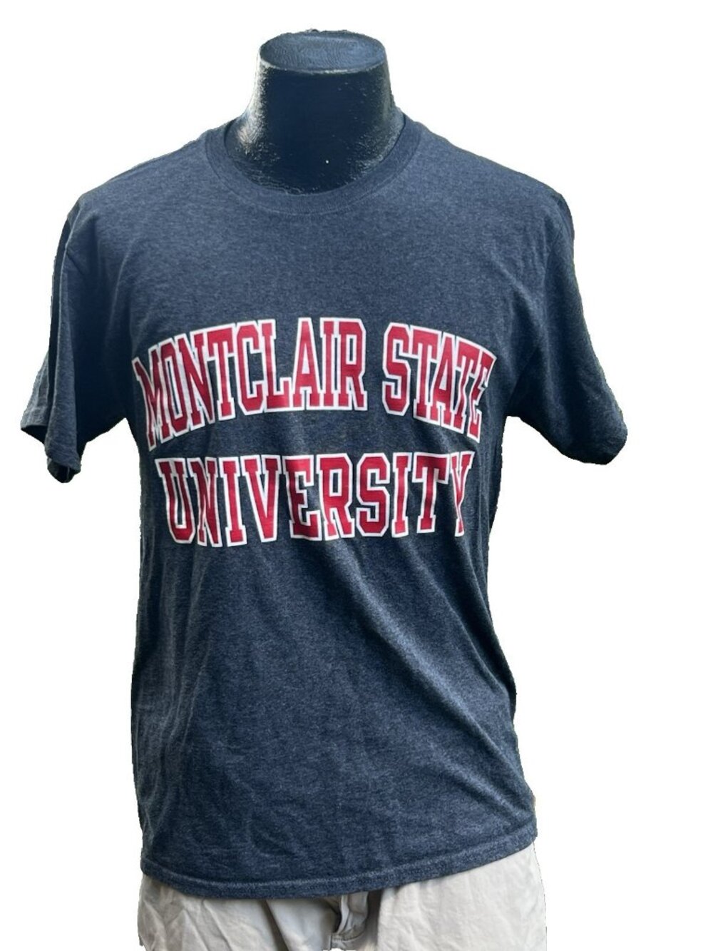 Champion Montclair State University T-Shirt Mens Medium Charcoal Heather Grey